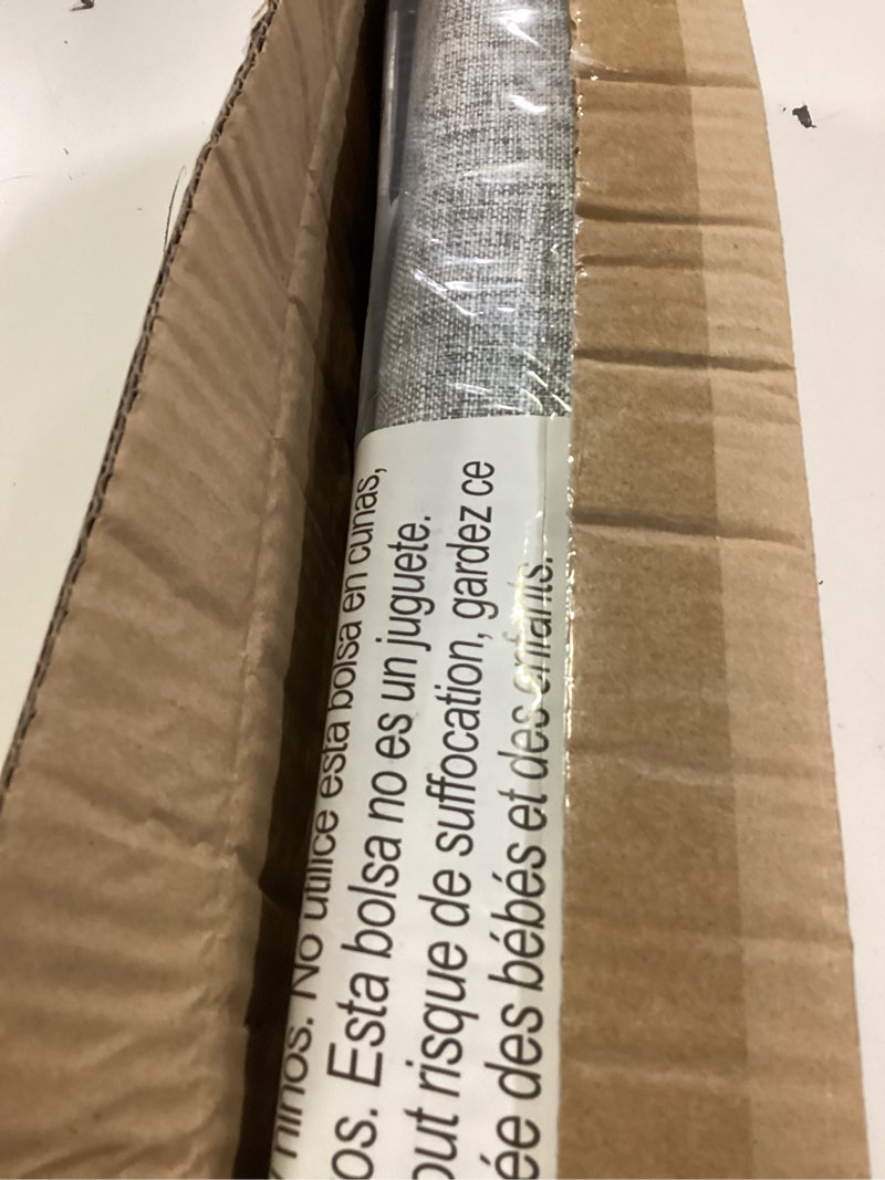 Condition photo showing New/Like New for lazblinds no tools no drill tdbu cordless roman shades for window, thermal insulated uv blocking, 100% blackout fabric blinds for bedroom & living room, 22" w x 64" h, blackout - grey blackout - grey 22"w x 64"h