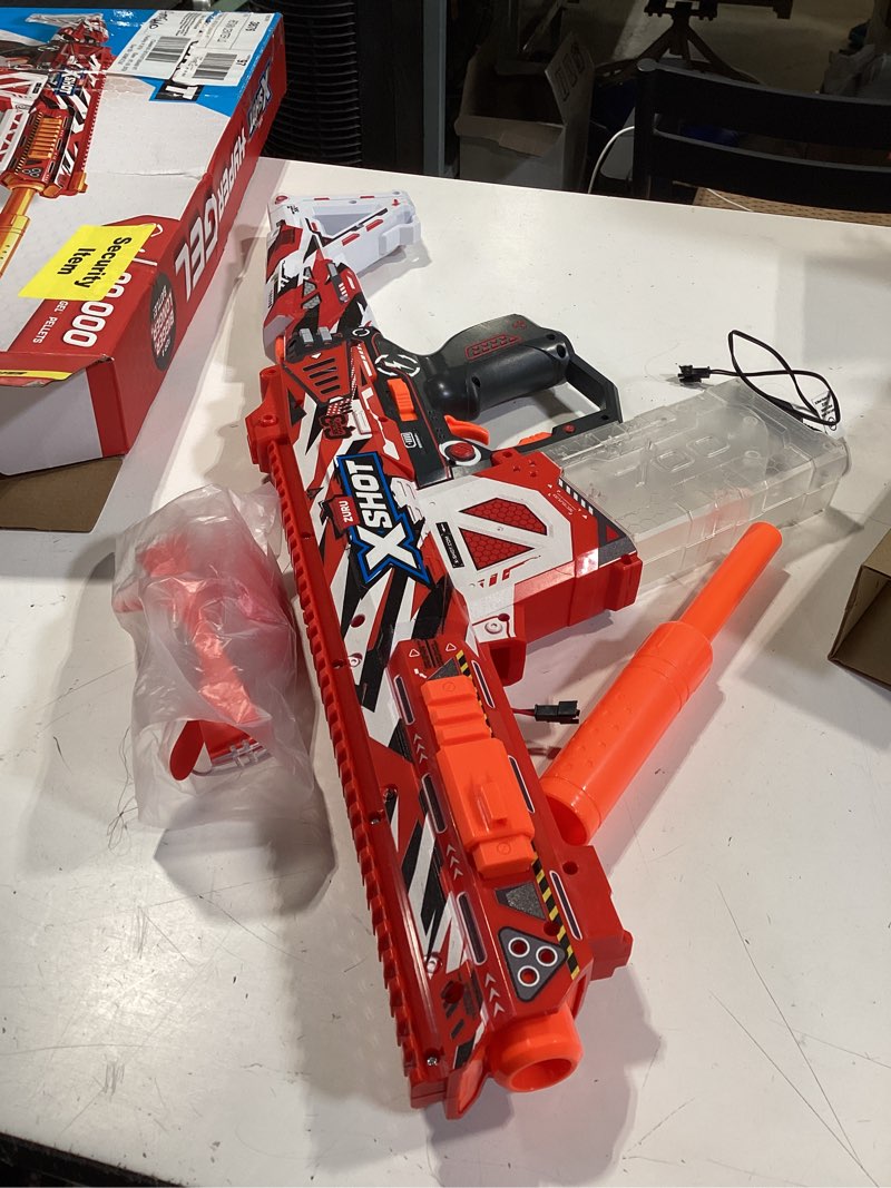 Condition photo showing As Is for xshot hyper gel hpg-700 motorized blaster (20,000 pellets) outdoor blaster by zuru for ages 14+