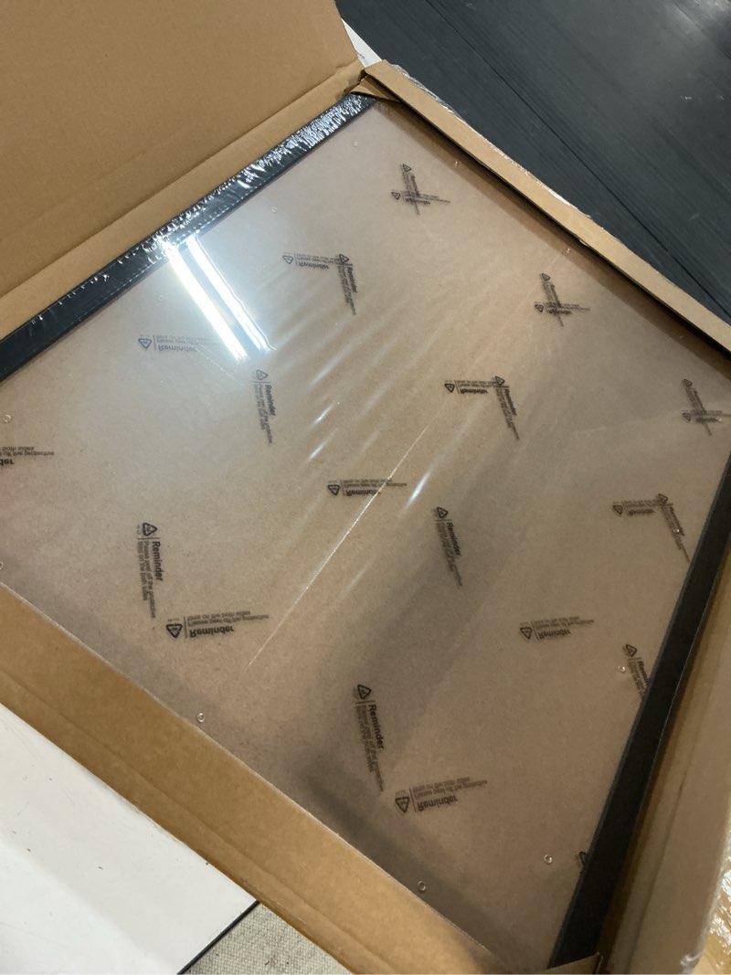Condition photo showing New/Like New for a plus max 18x24 picture frame, black engineered wood frame for 18 x 24 inch picture poster photo, light weight 18 by 24 frame with wood-grain for wall - 1 pack/black/18 x24