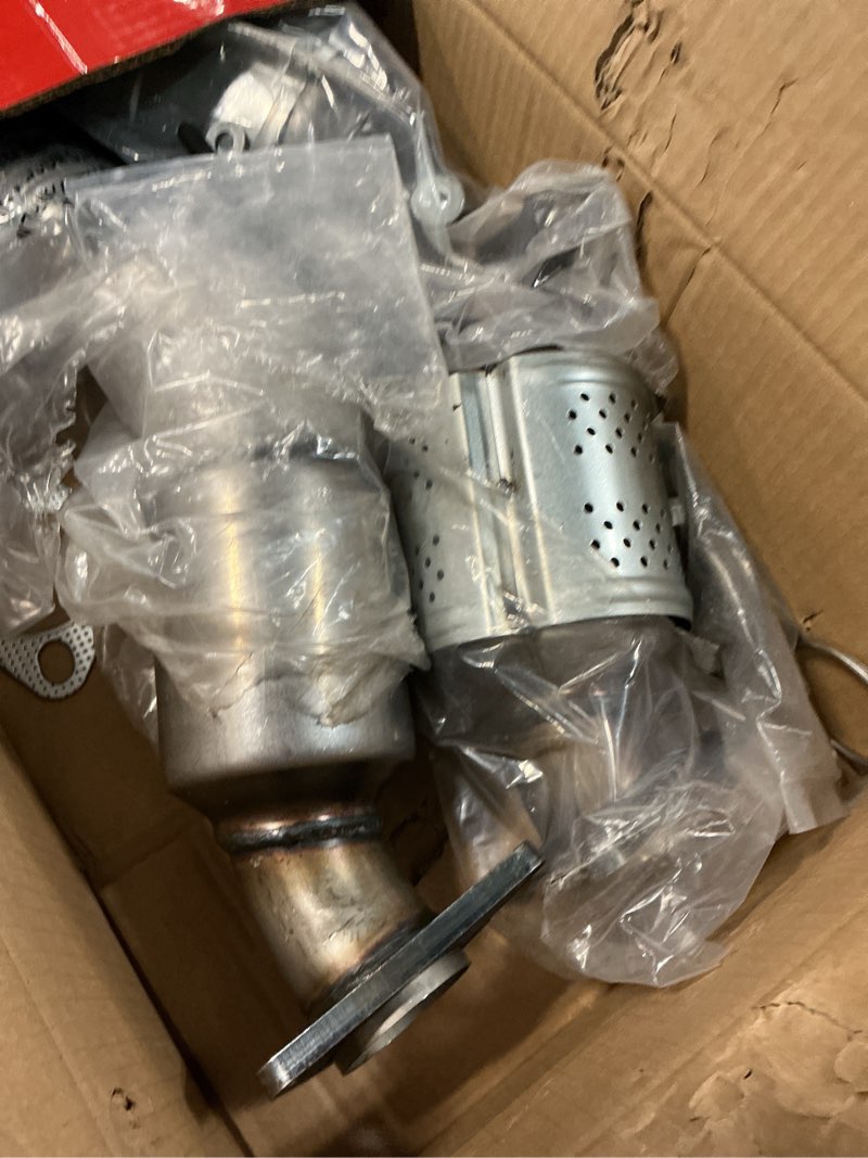 Condition photo showing As Is for a-premium left and right 2-pc catalytic converter kit direct-fit compatible with infiniti q50, g35, g37, qx50, q60, m35, m37, qx70, q70, q70l, fx35, fx37, q40, ex35, ex37 & nissan 370z, epa compliant
