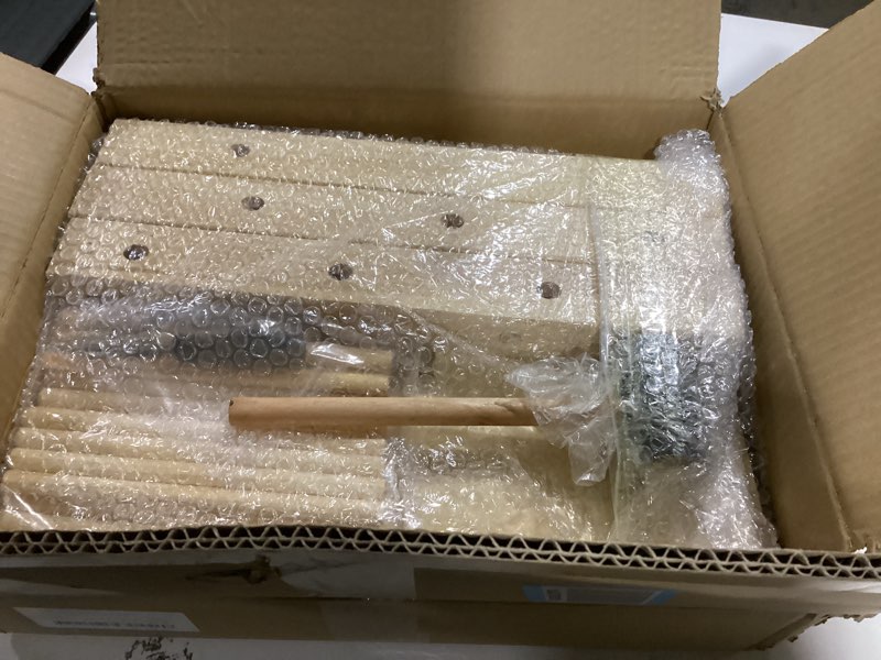 Condition photo showing As Is for Montex Puppet Holder Stand Up to 15 Puppets, 48'' Wooden Puppet Tree, Puppet Holder for Classroom