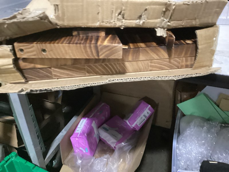 Condition photo showing Good Condition for wooden threshold ramp for home steps, 8" rise doorway ramp with non-slip grooves, door ramp for wheelchair/walker/cart/scooter, (31.4 w*8.0" h, solid pine wood, 600lbs capacity) 8inch height