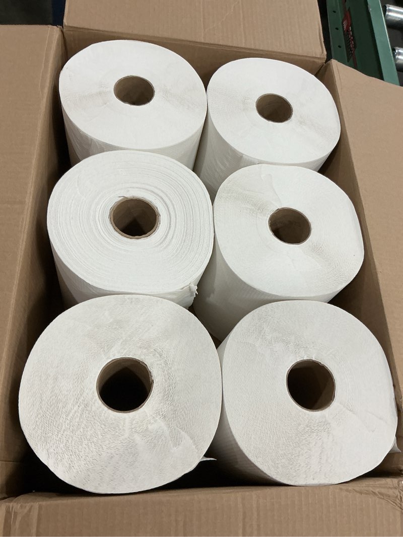 Condition photo showing New/Like New for gen hardwound roll towels - white, 8-inch x 800 ft, 6 rolls/carton