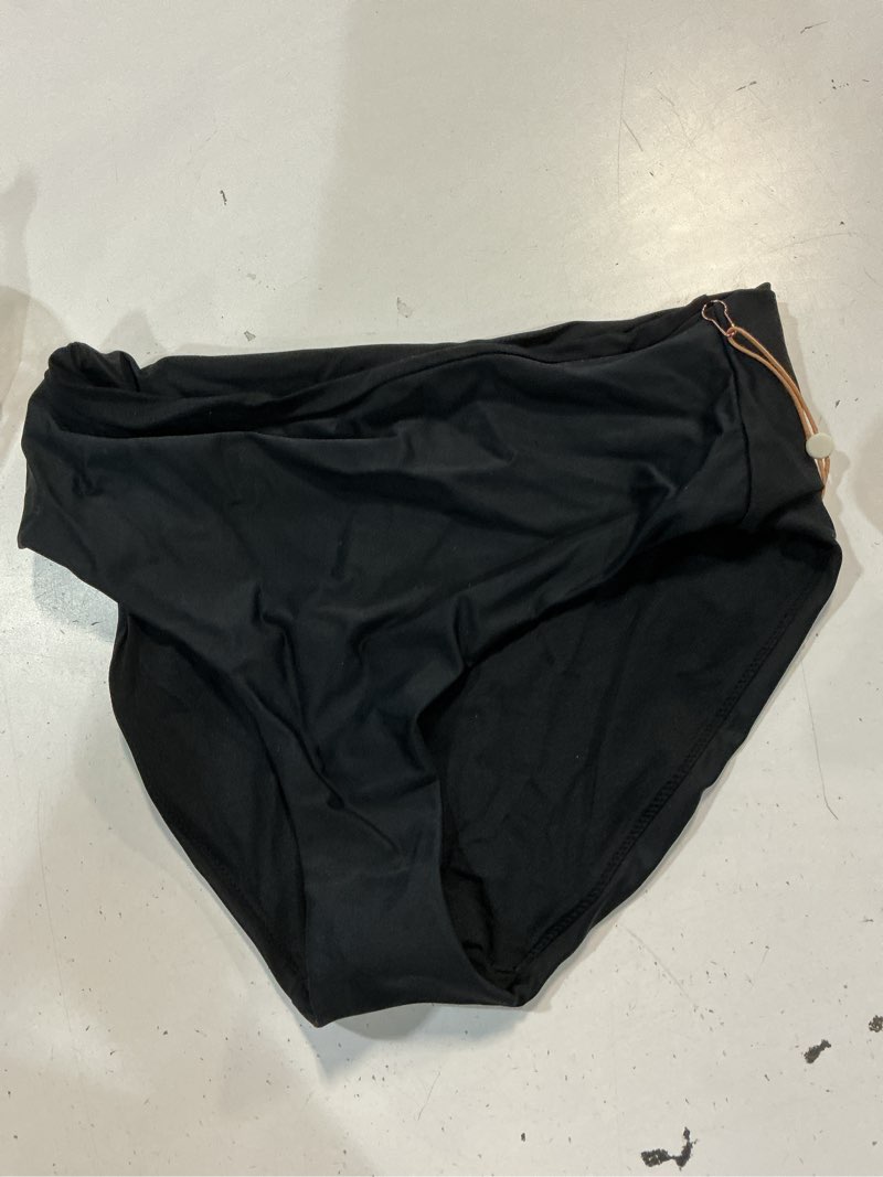 Condition photo showing Good Condition for italian high-rise bikini bottom, s, black