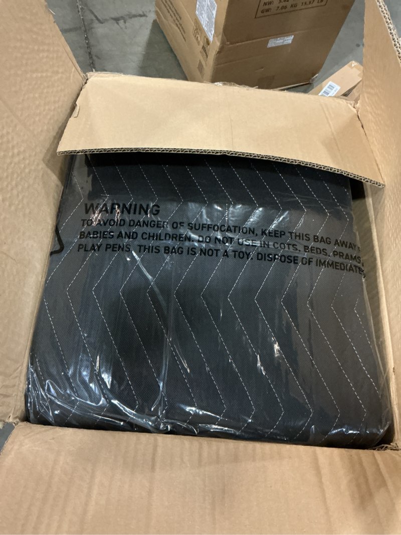 Condition photo showing New/Like New for 2PCS Large Sound Dampening Blanket,96" x 80" Sound Absorbing Studio Blanket,Noise Cancelling Studio Acoustic Blanket Curtain/Light Blocker/Moving Blanket 2 PACK