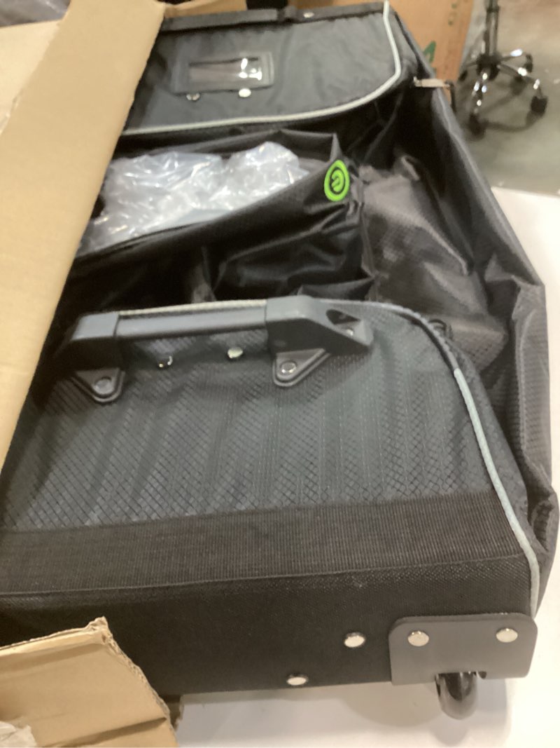 Condition photo showing Good Condition for Ecogear 28" Costume Rack Duffel, Carry-On Rolling Luggage with Aluminum Rem Wheeled Duffel, In-Line Wheel (black )