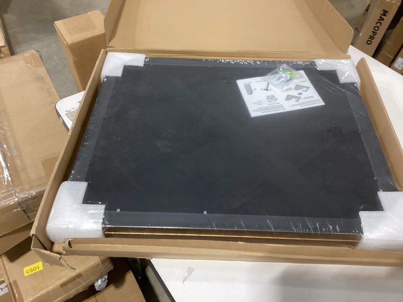 Condition photo showing New/Like New for yaetm 16x20 picture frame matted to 11x14 set of 2, 1.4” wide molding & rustic gold poster frames 16 x 20 for wall gallery, home and office, wall mount (2 pack, gold) 16x20, 2 pack gold