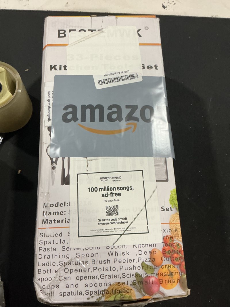 Condition photo showing Good Condition for Kitchen Utensil Set-Silicone Cooking Utensils-33 Kitchen Gadgets & Spoons for Nonstick Cookware-Sili