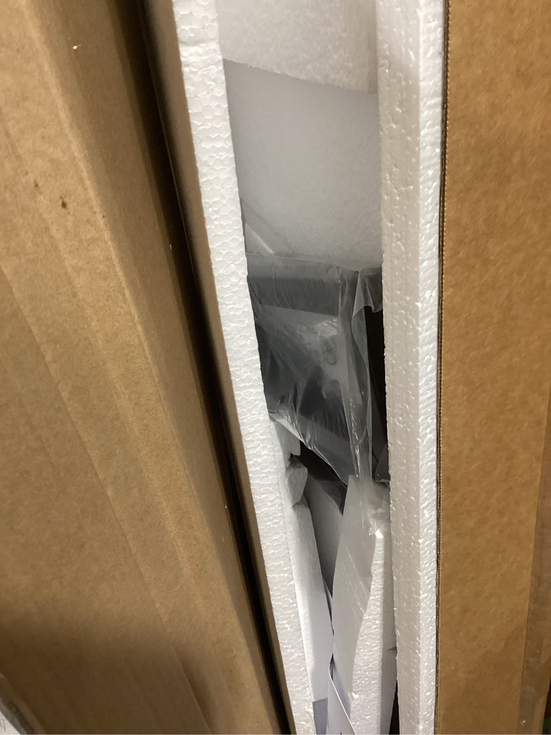 Condition photo showing New/Like New for Fenge Dual Monitor Stand, Monitor Riser with Drawer, 42.5 Inch Large Computer Monitor Stand for 2 Monitors, 2 Tier Wooden Desk Shelf for Top of Desk Brown