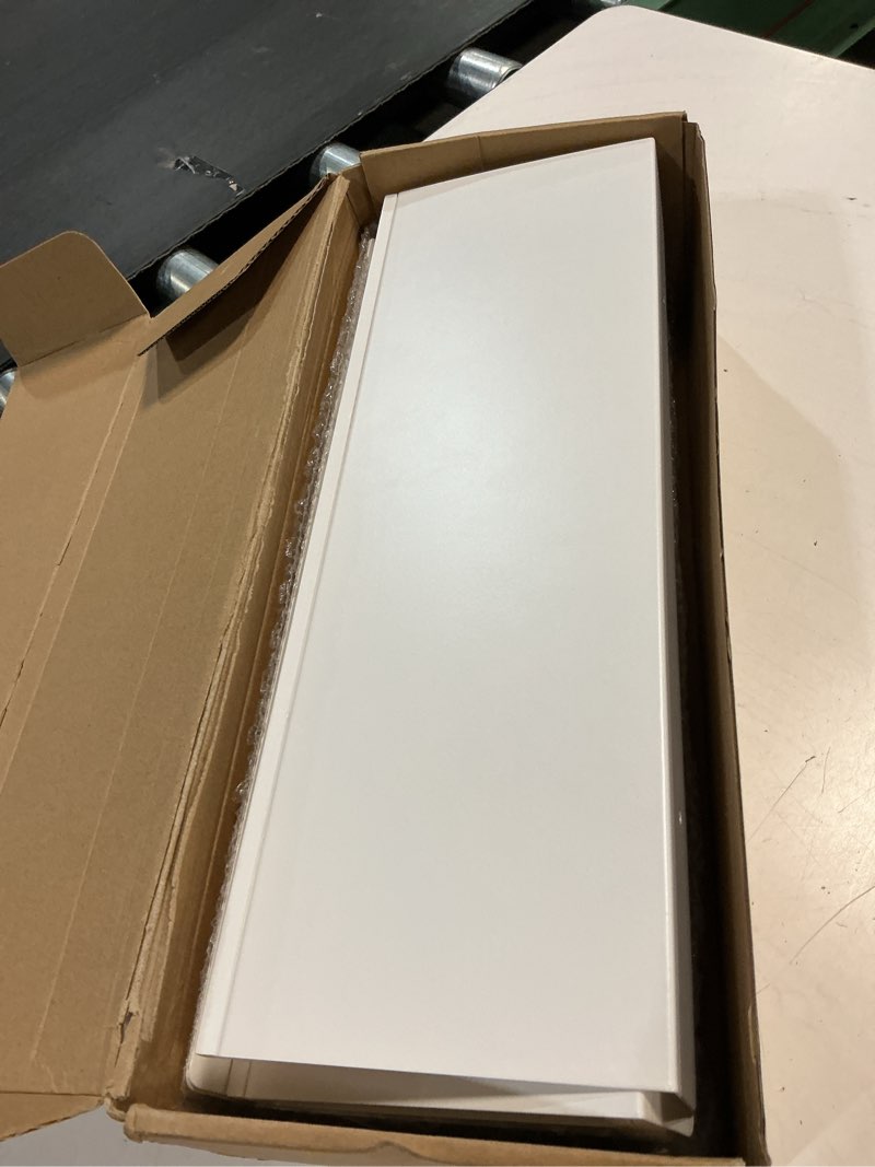 Condition photo showing Good Condition for 6-pack nursery book shelves, scalloped floating shelves for wall kids, 15.7" wood wall book shelf for bedroom kids, toddler room, baby room, nursery decor,all white white 6-pack