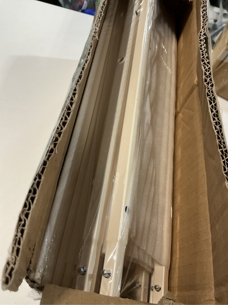 Condition photo showing New/Like New for UMDONX Behind The Door Bathroom Shelf Narrow 5-Tier, Space-Saving Slim Storage Shelf Narrow Shelving Unit for Bathroom and Kitchen White White Width 17.5in