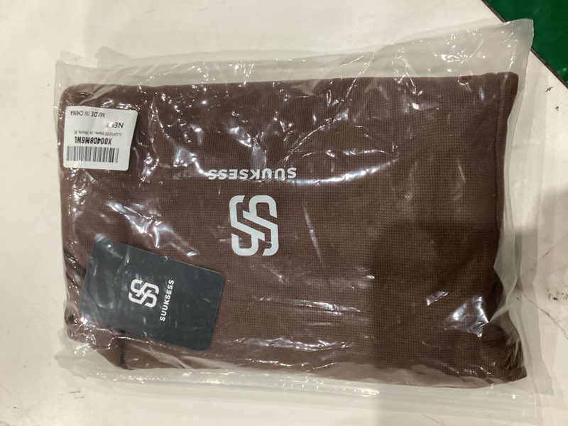 Condition photo showing New/Like New for SUUKSESS Women Wide Leg Pants Elastic High Waisted Work Pants Flowy Palazzo Pants 29" Medium Mocha