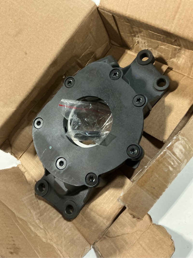 Condition photo showing As Is for abliseoum 10295 oil pump high-pressure replacement wet sump internal standard volume high pressure f