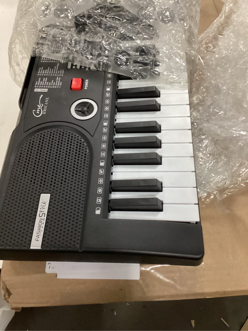 Condition photo showing As Is for Hamzer 61 Key Beginner Electronic Keyboard Piano with Built-In Speakers, Portable Digital Piano Keyboard Includes Microphone and Keynote Stickers