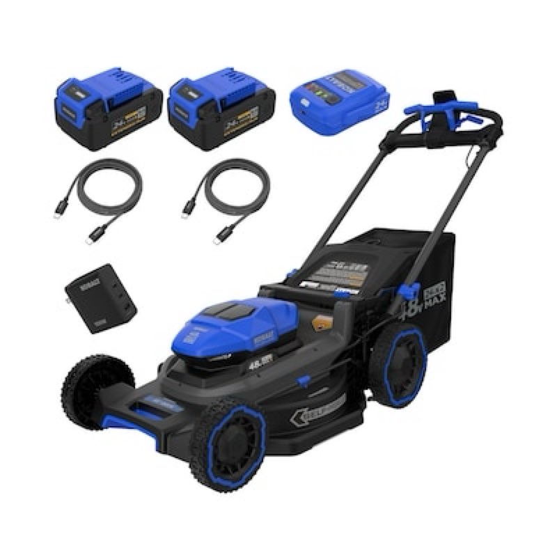 (Incomplete)Kobalt 48V MAX (24Vx2) 21-in Self-Propelled Mower Kit, (2) 6.0Ah Batteries and Charger Included