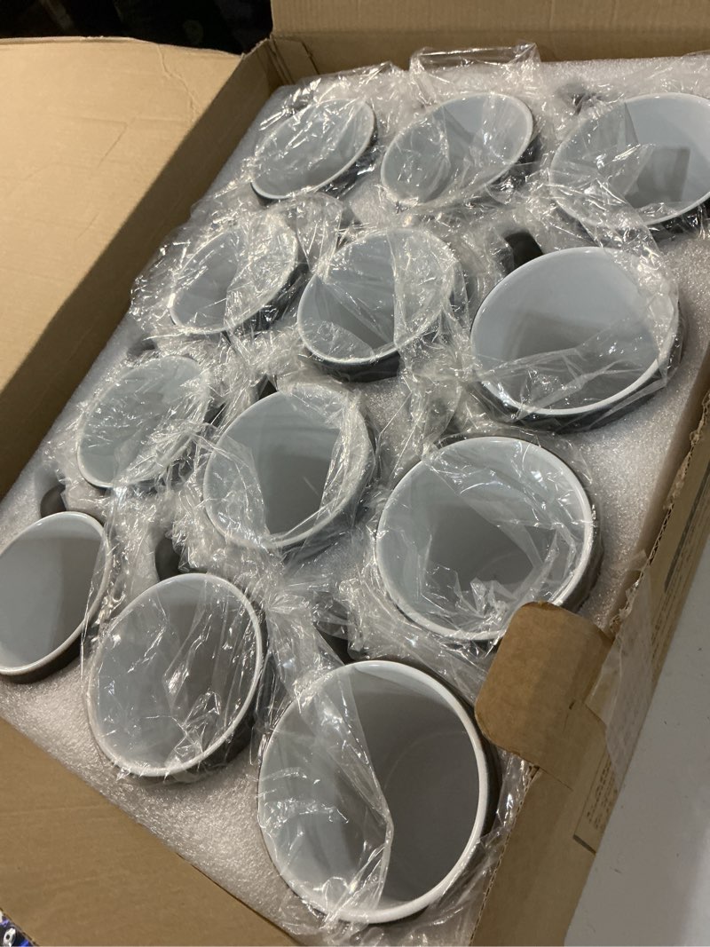 Condition photo showing Good Condition for color changing mugs, sublimation mugs black color changing coffee mugs heat sensitive coffee mugs tazas magicas para sublimacion 15 oz with box set of 12