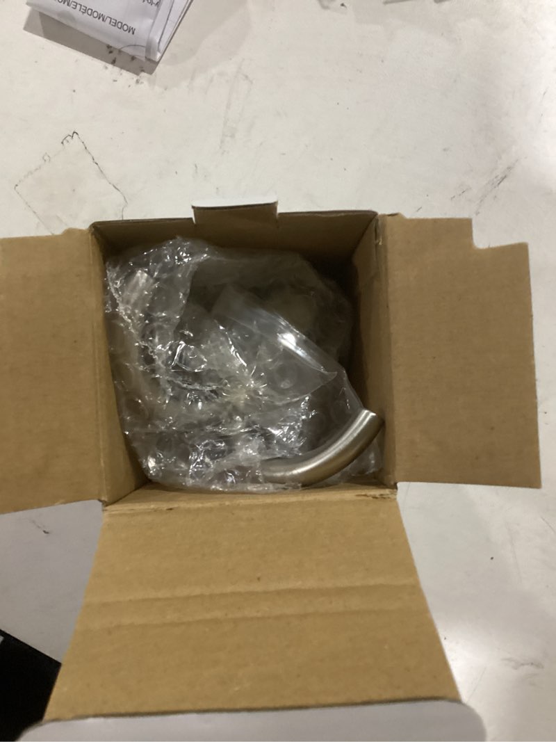 Condition photo showing As Is for Style Selections Bailey Brushed Nickel Double -Hook Wall-mount Towel Hook