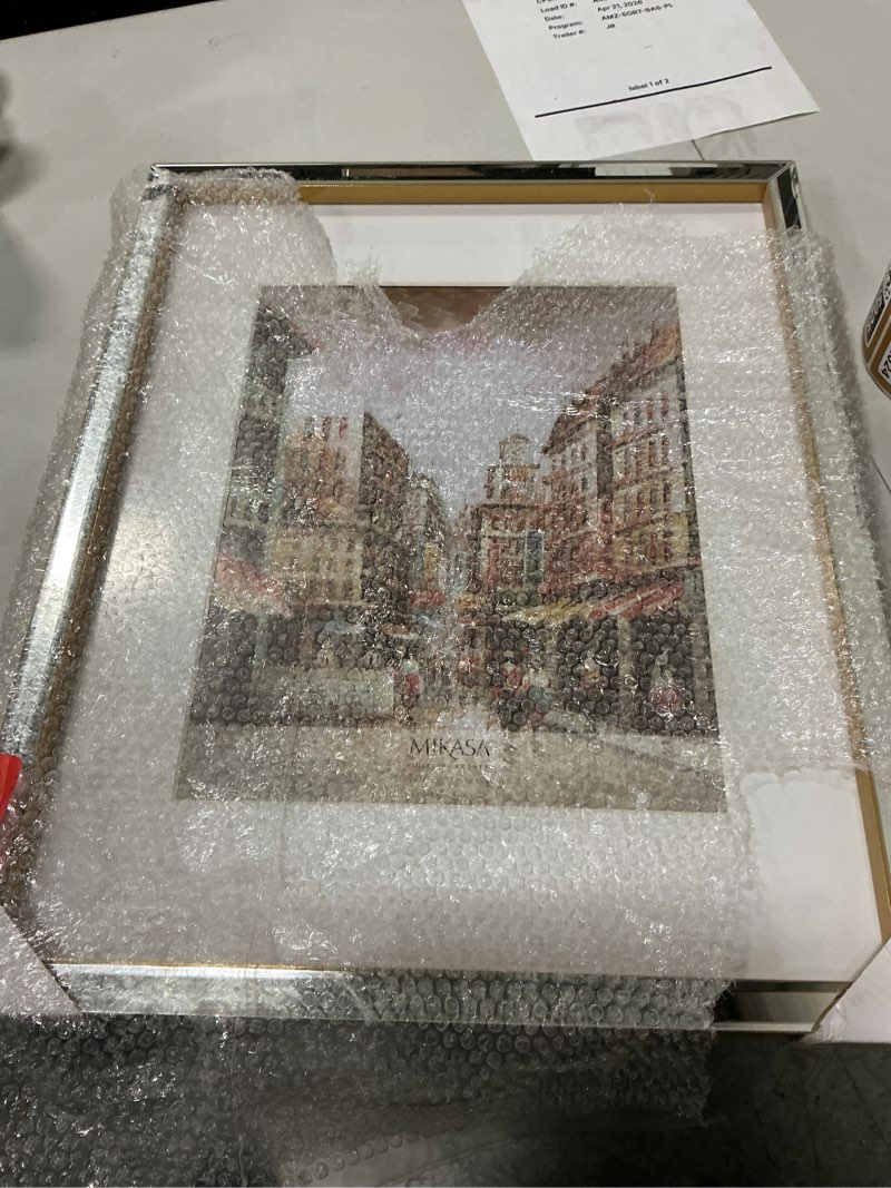 Condition photo showing Good Condition for mikasa gold mirrored 16x20 matted to 11x14 picture frames horizontal or vertica display