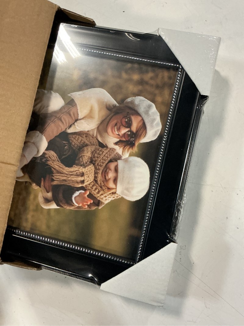 Condition photo showing Good Condition for GraduationMall 8x10 Picture Frames, Real Glass, Display Photos for Wall or Tabletop, Black with Silver Beads, 2-Pack Black With Silver Beads 8x10, 2-Pack