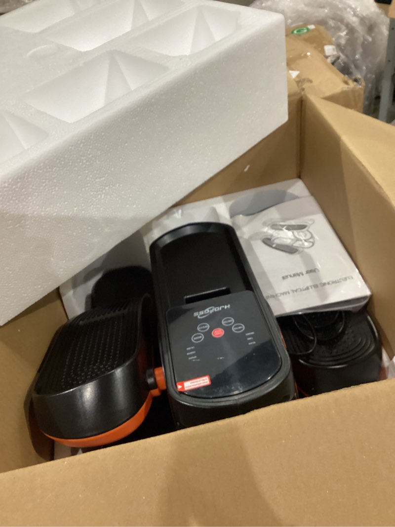 Condition photo showing Good Condition for under desk elliptical machine, ellipse leg exerciser as seen on tv for seniors adults with 12 adjustable speed, quiet & portable seated pedal exerciser with remote control & non-slip foot straps