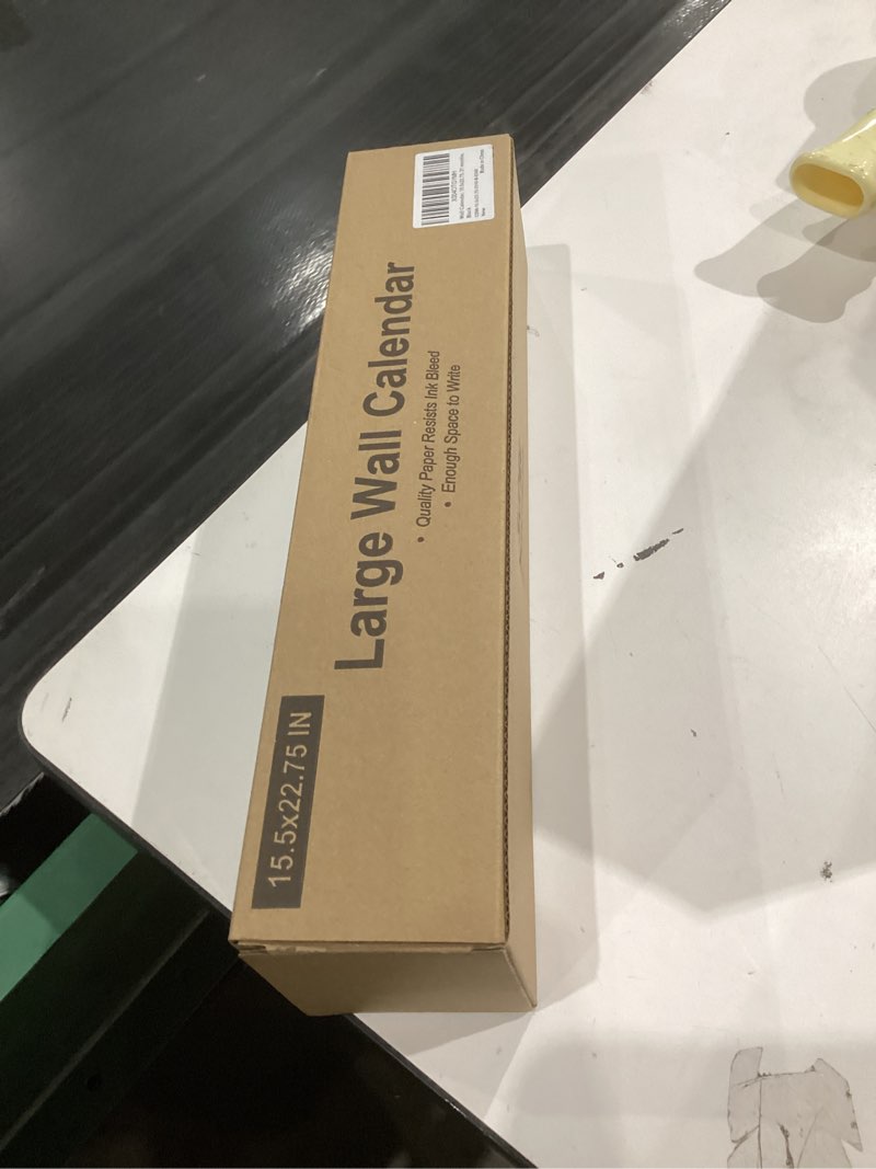 Condition photo showing New/Like New for SUNEE 2026 Wall Calendar Large 22.75"x15.5", 21 Month Calendar from October 2025 to June 2027, Vertical Extra Large Monthly Calendar 2026 for Wall, Black Black Large