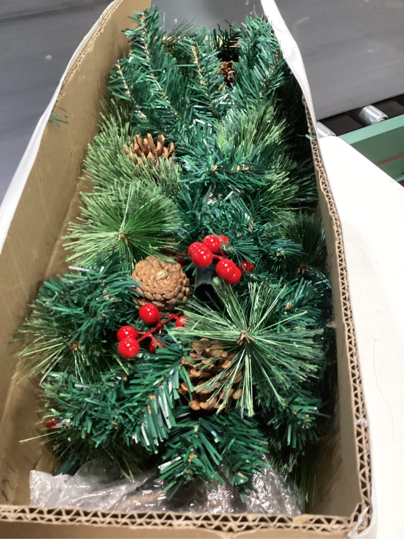Condition photo showing Good Condition for 2 Pack Christmas Tree,3FT Artificial Christmas Entrance Tree with Ornaments and Lights Battery Oprated,Mini Xmas Trees for Front Door,Pathway, Tabletop, Entryway, Entrance Christmas Decorations