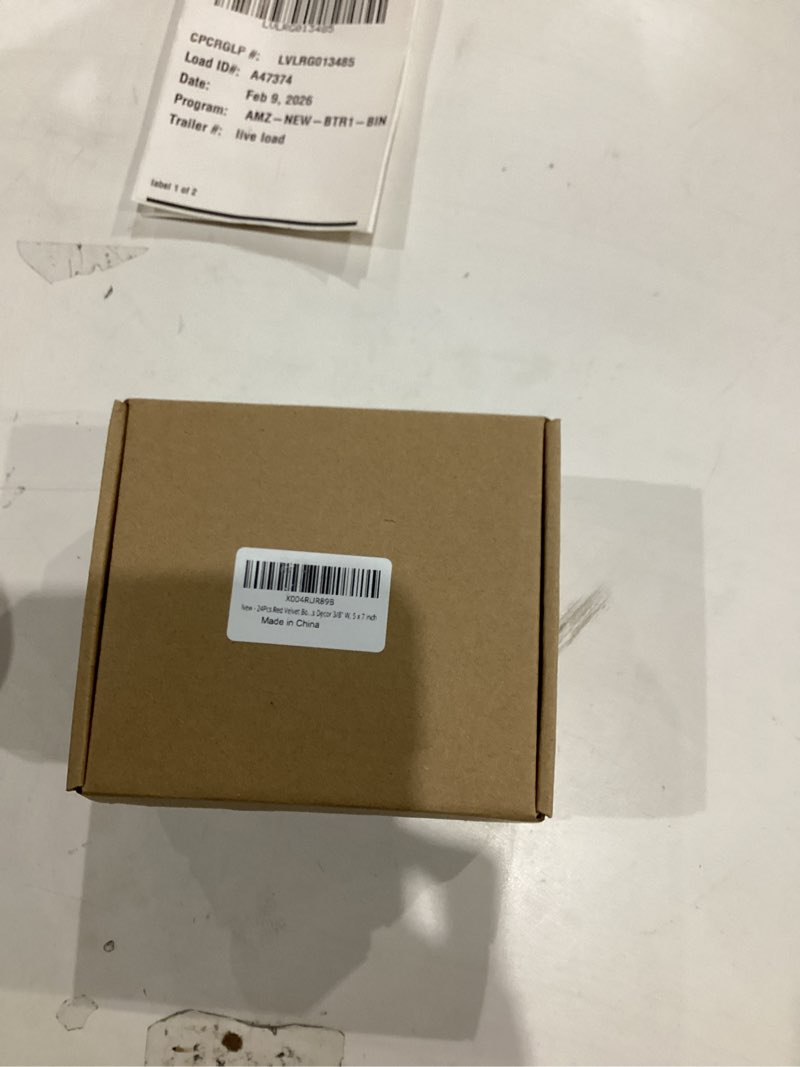 Condition photo showing New/Like New for 24Pcs Red Velvet Christmas Tree Bows Ornaments Vintage Velvet Ribbon Bows for Tree Garland Wreath Indoor Outdoor Christmas Decor Xmas Decorations 3/8" Wide, 5 * 7 inch