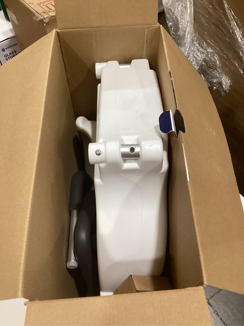 Condition photo showing Good Condition for drive medical 2-in-1 raised toilet seat with removable padded arms - elevated bathroom safety support - secure locking attachment - easy height assistance - durable construction, standard toilets