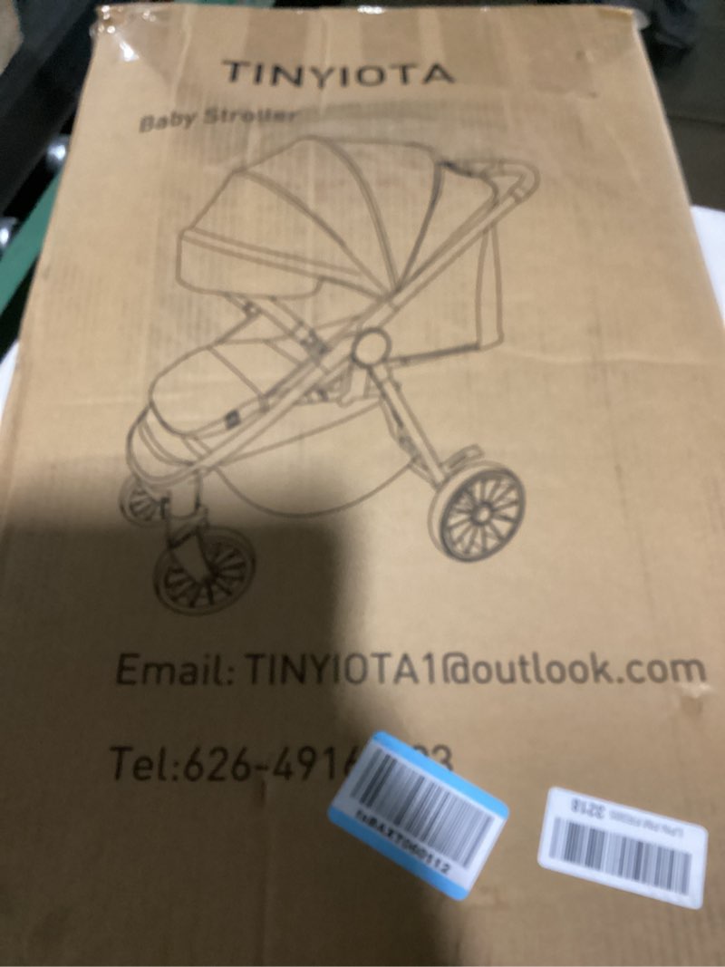 Condition photo showing Good Condition for tinyiota stroller for babies,toddler strollers with large upf 50+ canopy,luxury baby stroller with leather handle & spacious seat, one-hand foldable pushchair,baby carriage with lie-flat mode(gray) grey