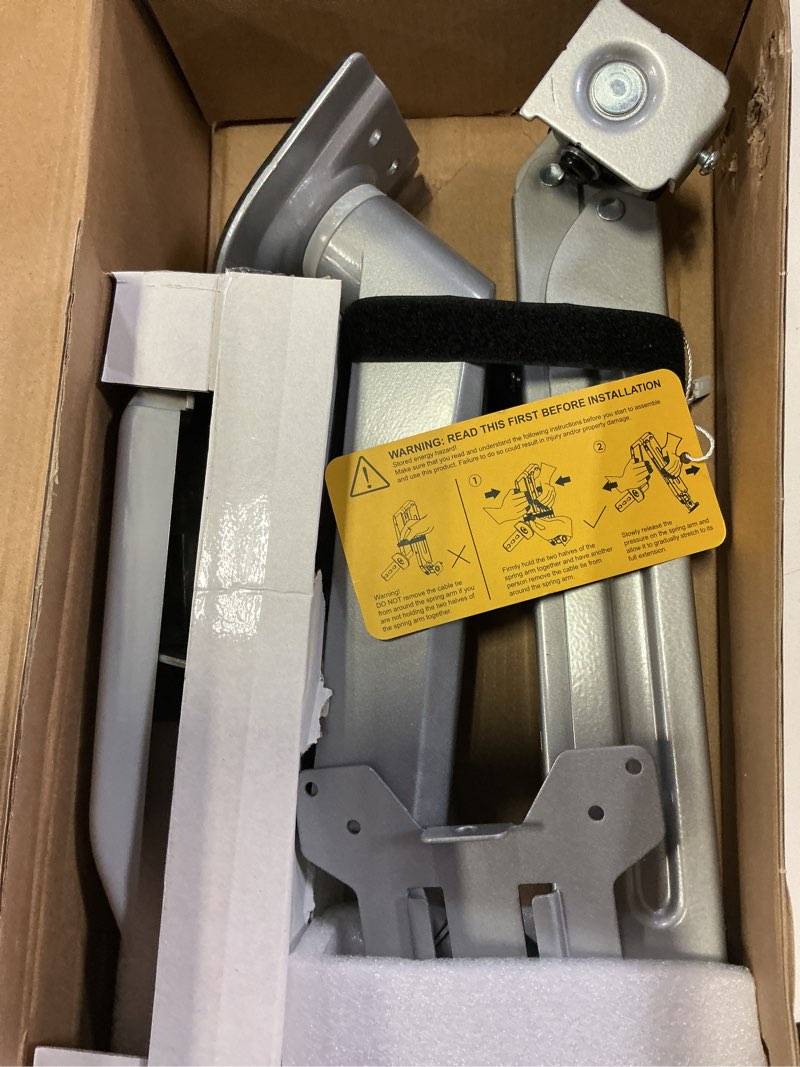 Condition photo showing Good Condition for Suptek Single Monitor Mount Adjustable Gas Spring Monitor Arm Desk Mount Stand Fits 17 20 22 23 24 26 27 32 33 inch Monitors,Holds up to 22 lbs,Silver(MD18S) 17"-33" silver