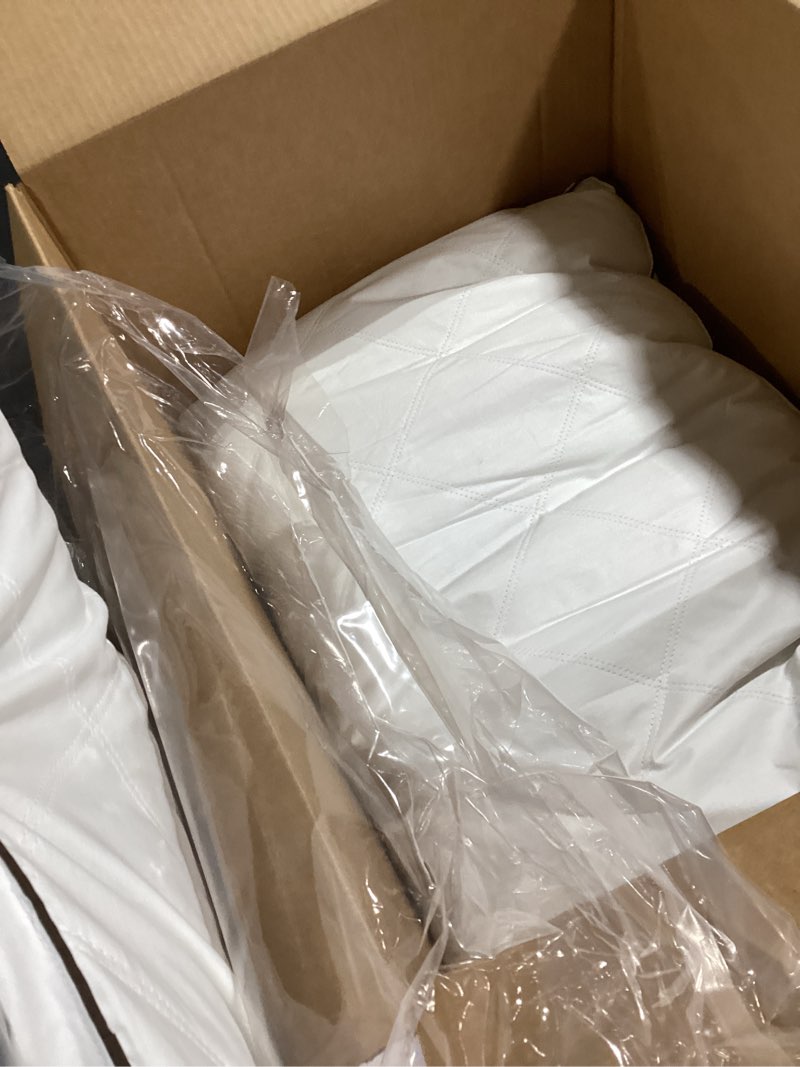 Condition photo showing Good Condition for goose down pillows queen size set of 2 – 750 fill power hotel quality, ultra soft yet supportive for side/back/stomach sleepers, breathable cotton cover & oeko-tex certified goose down queen(pack of 2)