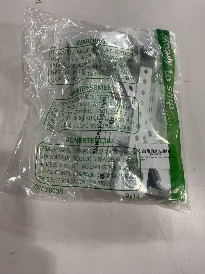 Condition photo showing Good Condition for child safety locks 6-pack adjustable double lock baby proofing latches for cabinets, drawers, fridge & more - easy installation with adhesive, two-step unlocking