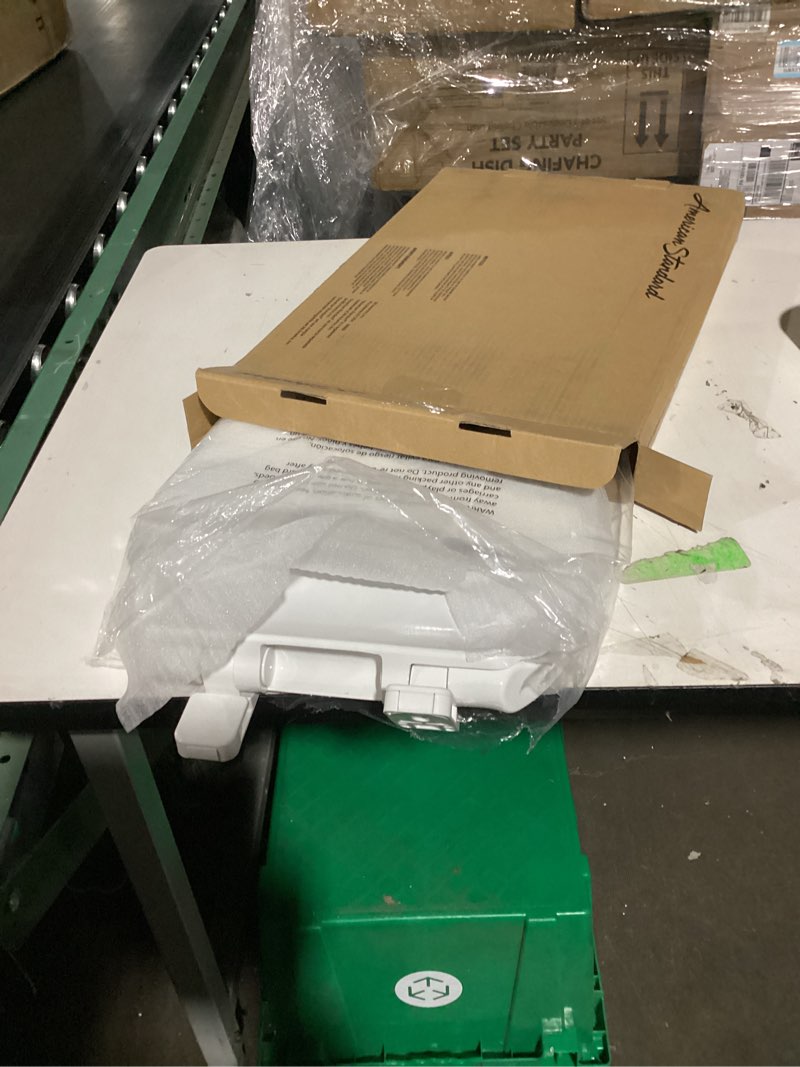 Condition photo showing New/Like New for american standard 5503a00b.020 transitional slow-close elongated front toilet seat, white