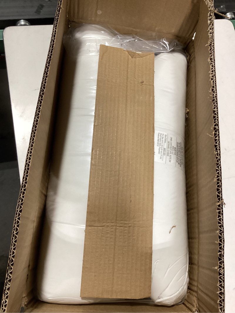 Condition photo showing Good Condition for Serta Down Illusion Soft Hypoallergenic Soft/Medium Bed Pillows for Side, Stomach or Back Sleepers (2 Pack), Queen, White White Queen Soft/Medium