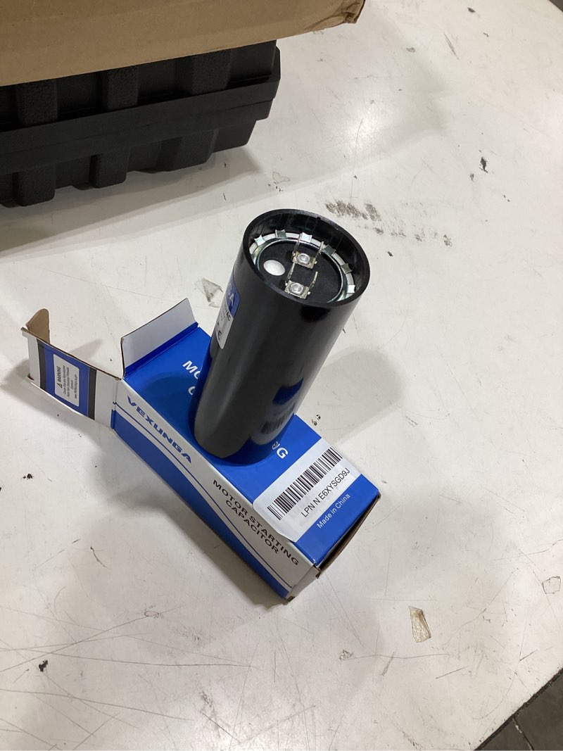 Condition photo showing Good Condition for vexunga 1000-1200 uf mfd 110-125 vac 50/60 hz round motor start capacitor cd60 single phase capacitors for ac motors starting or pool pump or well pump 1000-1200 mfd 110-125v