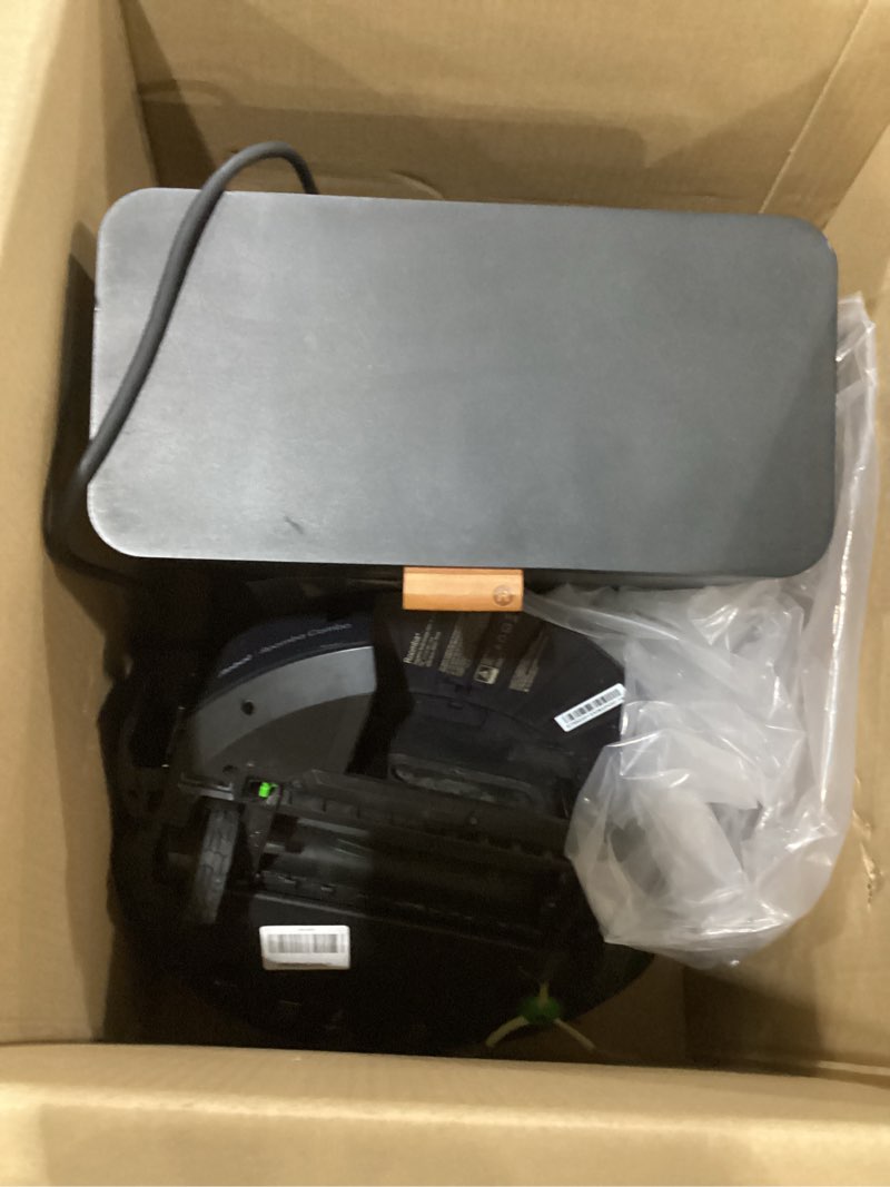 Condition photo showing As Is for ** not tested ** irobot roomba plus 405 (g185) combo robot vacuum & mop with autowash dock - spinning mop pads, self-empties, pad washing & drying, self-cleaning, pad-lift, lidar navigation