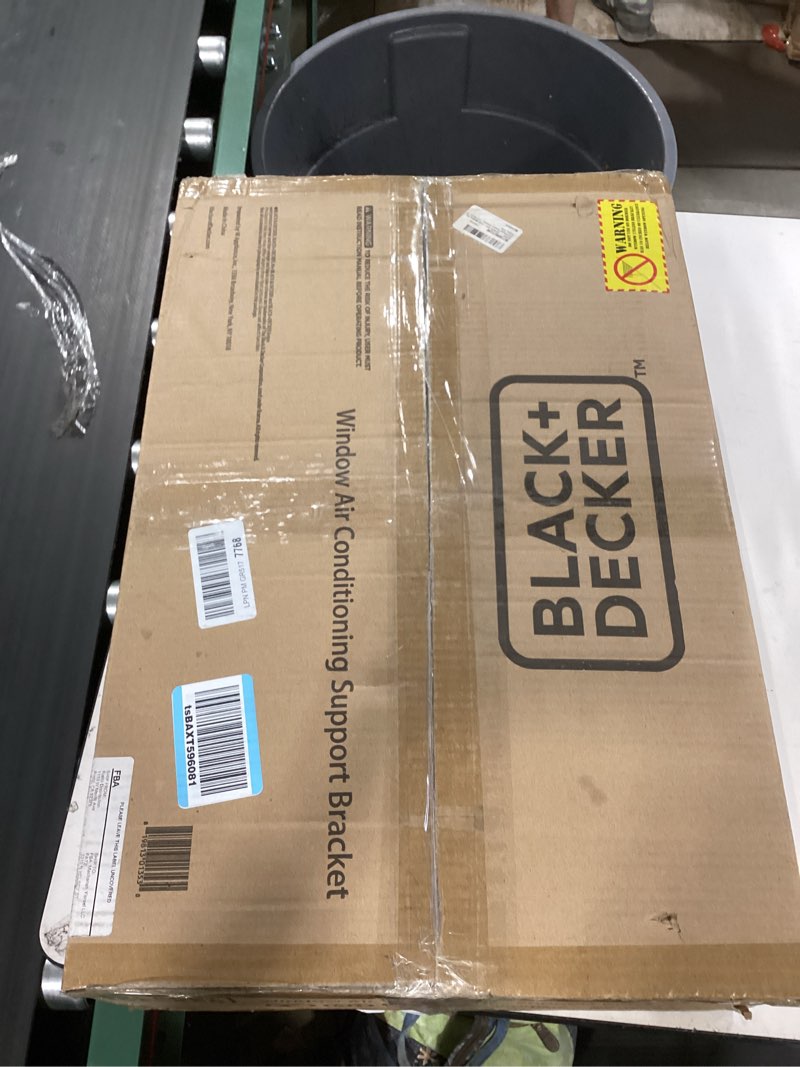 Condition photo showing Good Condition for black + decker air conditioner window support bracket, no drill ac support bracket installs in minutes, ac window bracket supports up to 200 lbs., durable bracket for ac unit,gray ac bracket