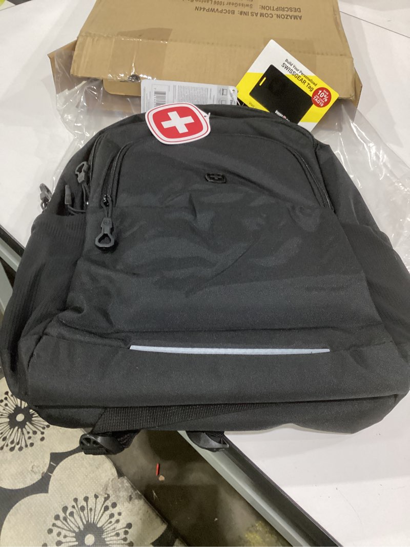 Condition photo showing Good Condition for swissgear orientation laptop backpack, black, 17"x12"x7" orientation 17.75-inch black