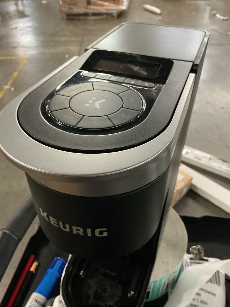 Condition photo showing As Is for keurig® k-supreme® smart automatic single serve k-cup® pod coffee maker - black; wi-fi enabled, temperature control, makes 8 cups