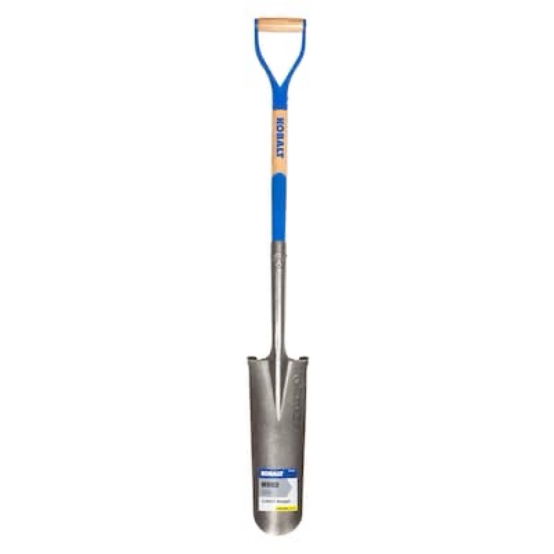 kobalt 32.5-in wood d-handle drain spade