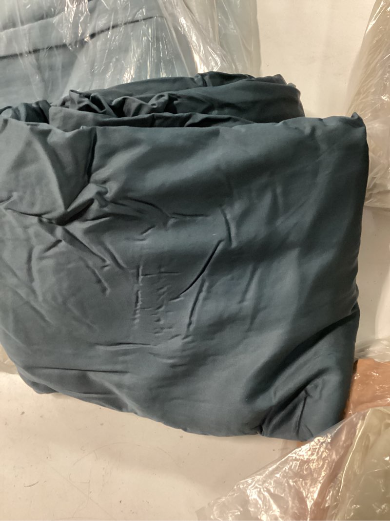 Condition photo showing As Is for quince 100% organic nightfall bamboo duvet cover