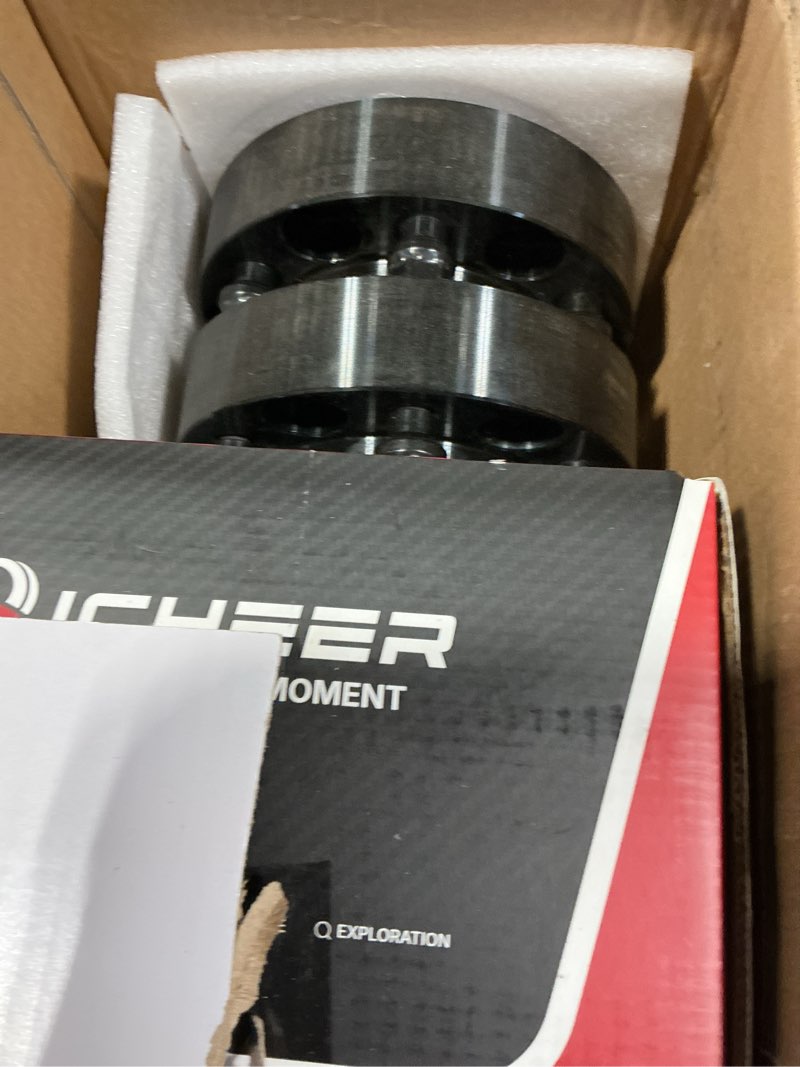 Condition photo showing New/Like New for richeer 1.5'' 6x5.5 wheel spacer for 1995-2023 tacoma with extend lug nuts, 4pcs 6x139.7mm hub centric wheel spacers with 12x1.5 studs & 106mm for 4runner tundra fj cruiser sequoia gx470 gx460 thickness: 1.5 inch