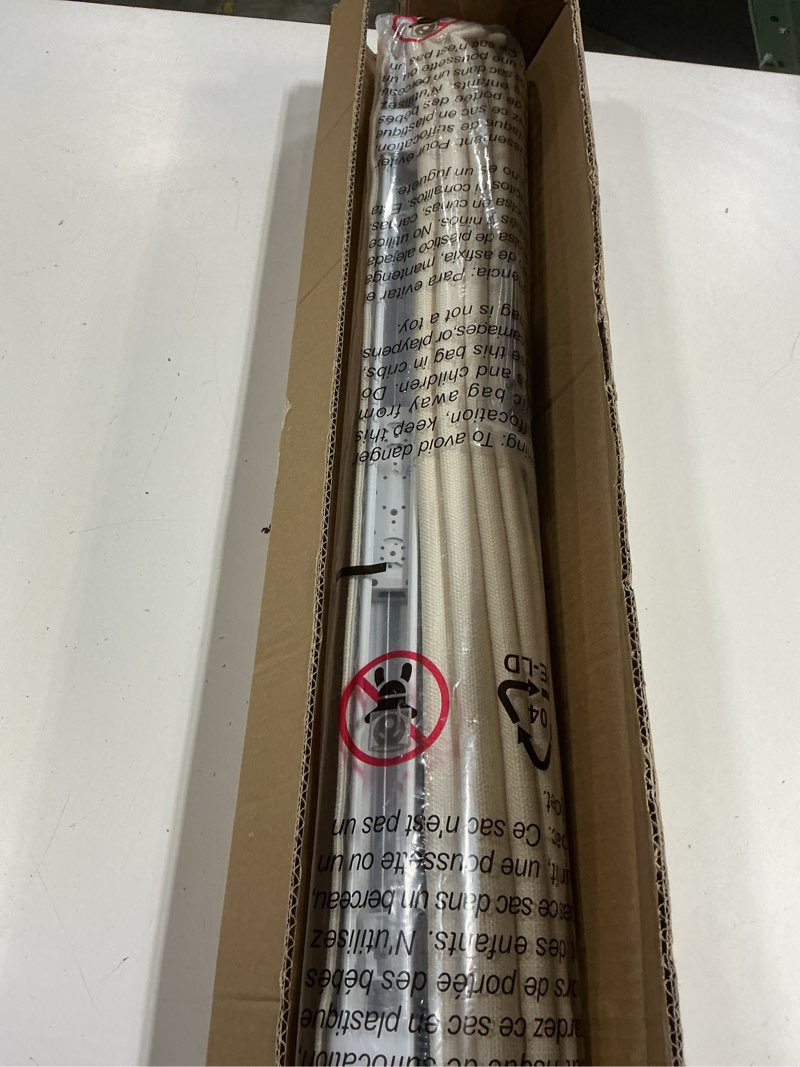 Condition photo showing Good Condition for lazblinds no drill roman shades for windows, cordless light filtering window shades with uv protection, polyester fabric for bedroom & living room, 29" w x 64" h, cream light filtering - cream 29"w x 64"h