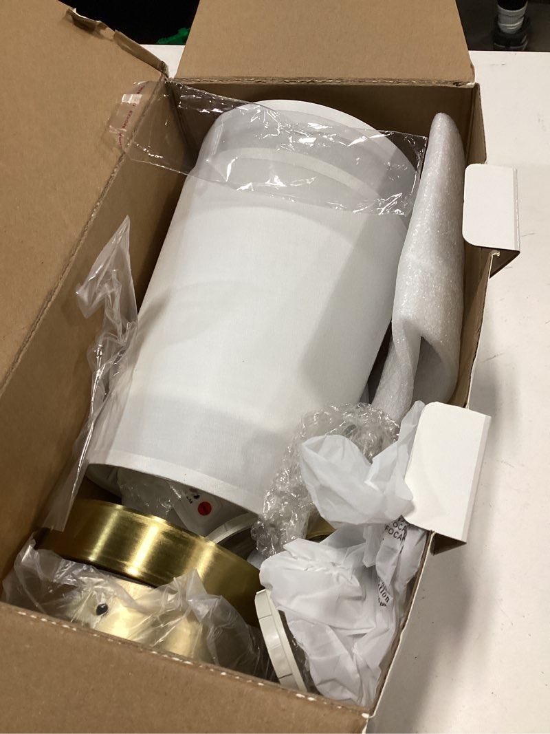 Condition photo showing Good Condition for Ouyulong Battery Operated Wall Sconces Set of 2, Wireless Rechargeable Dimmable Wall Light with RGB Bulb and Remote for Bedroom, Living Room, Hallway (Gold) Gold 13.5IN 2 Packs
