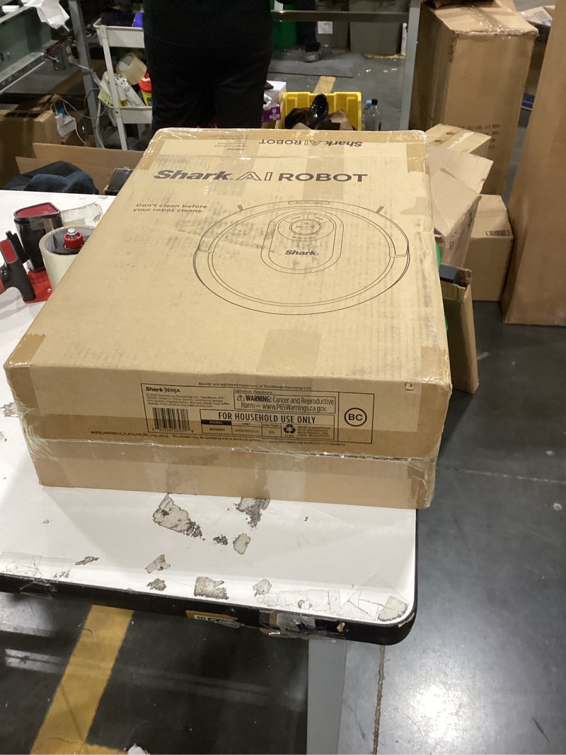 Condition photo showing As Is for Shark AV2001 AI Robot Vacuum with Self-Cleaning Brushroll, Object Detection, Advanced Navigation, Ho