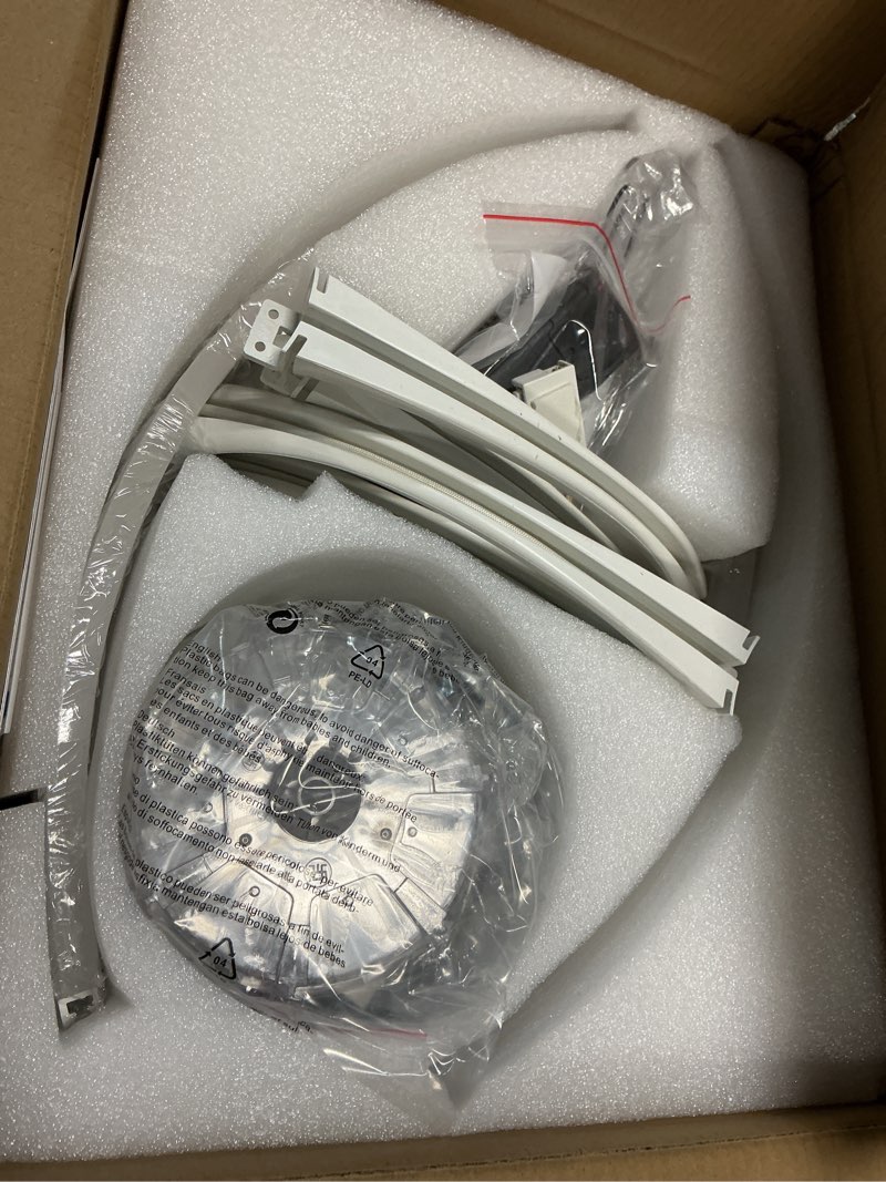 Condition photo showing Good Condition for volisun ceiling fans with lights and remote, 23.6in low profile ceiling fans with light, 3000k-6500k dimmable fandelier ceiling fan, white flush mount ceiling fan for bedroom white 23.6 inch
