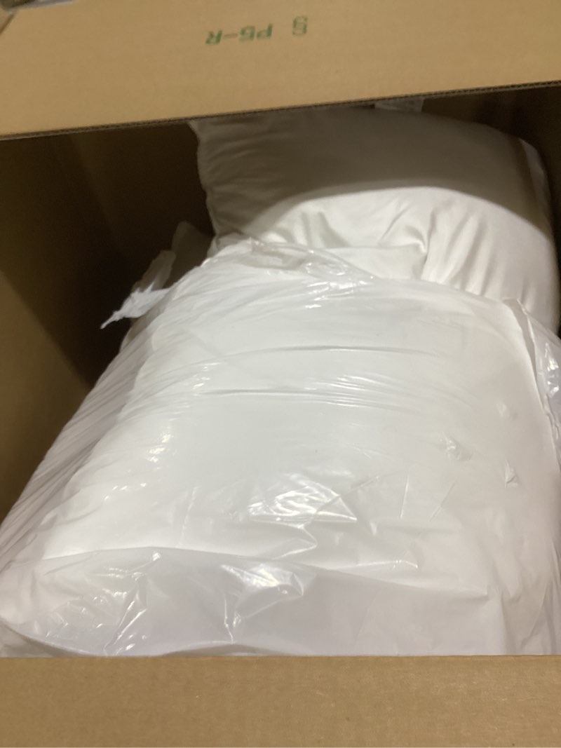 Condition photo showing Good Condition for Serta Down Illusion Soft Hypoallergenic Soft/Medium Bed Pillows for Side, Stomach or Back Sleepers (2 Pack), Queen, White White Queen Soft/Medium