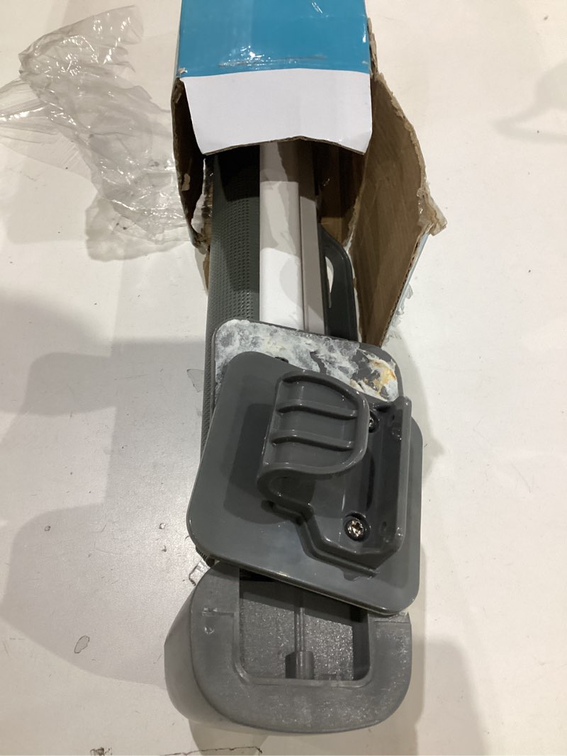 Condition photo showing As Is for Babepai Baby Gate for Stairs No Drill, Punch Free Retractable Baby Gates Extends to 54" Wide 34" Tall, Reractable Dog Gate for Doorways, Stair Gate for Outdoor, Indoor, Hallways, Deck, Porch A-grey 34" Tall x 54" Wide-No Drilling