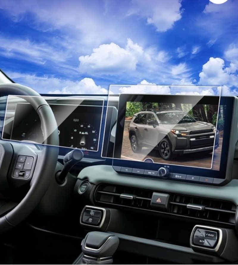 tempered glass screen protector for toyota rav4 2026 le xle premium woodland se [10.5 inch navigatio