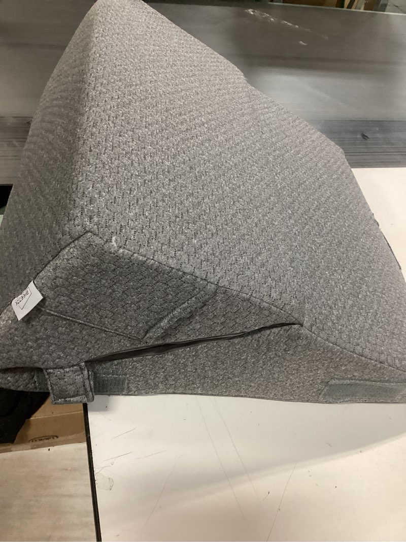 Condition photo showing Good Condition for Similar Leg Pillow Elevation Blood Circulation, Leg Elevation Pillows for After Surgery, Swelling, Leg Elevating Pillows with Cover and Handle, Leg Pillow for Pain Relief, 23.6×16.8×8 Inch, White/Grey White/Grey Leg Pillow